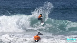 Team Encinitas Surfing in West Coast Board Riders Surf Contest - 4k Raw Footage - 04-09-2022