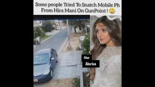 People tried to snatch hira mani mobile on Gunpoint #hiramani