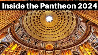 Rome Italy, Inside the Pantheon 2024. Rome walking tour
