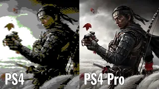 Ghost of Tsushima — PS4 Pro vs PS4 сравнение графики