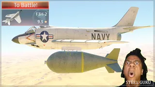 STOCK F3H-2 GRIND Experience 💥💥💥 The WORST missiles and ONE GIGANTIC bomb!