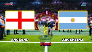 ENGLAND vs ARGENTINA | FIFA WORLD CUP 2022 FINAL | PES 2021 Gameplay PC