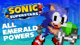 Sonic Superstars: All Chaos Emerald Abilities (Sprite Animated)