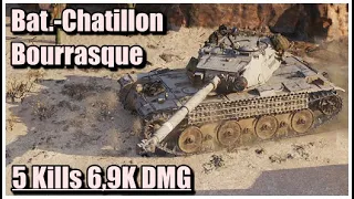 World of Tanks Bat.-Chatillon Bourrasque - 5 Kills 6,9K Damage Airfield