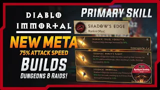 New Meta 75% Attack Speed Blood Knight Highest Damage Builds - Dungeons & Raids - Diablo Immortal