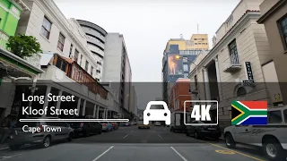 South Africa, Cape Town - Drive from Long Street to Kloof Street - Nonstop Driving | ASMR | 4K