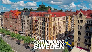 SWEDEN Walk 🇸🇪 - Walking in Gothenburg's first suburb, Haga & Linne with trendy cafes & restaurants