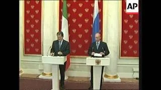 Italian Premier Prodi meets Russian President Putin