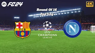 FC 24 | Barcelona vs Napoli | UEFA Champions League 23/24 Round Of 16 2nd Leg Match | PS5™ [4K60]