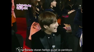 180125 Park Hyung Sik'in 27.Müzik Ödülleri töreninde BTS'den V'ye sevgisi [Türkçe Altyazılı/TrSub]