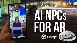 Location-aware AI characters in Augmented Reality (AR) | Convai Unity Tutorial