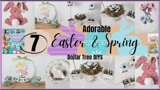 EASTER🐇& SPRING DOLLAR TREE DIYS, BUNNIES, RUSTIC BIRDHOUSES AND EGG-CITED COLLAB