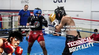 MACHINE! Amateur Boxer RUSHES Technical PRO In Sparring!