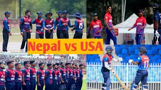 Nepal vs USA| last over drama|Adil Alam saves the match for Nepal🏏🇳🇵❤️