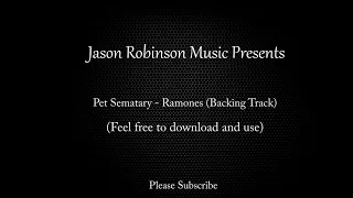 Pet Sematary - Ramones - Backing Track