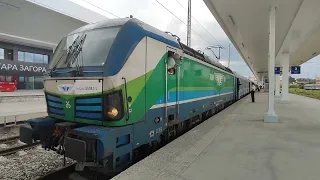 бърз влак 8602 пристига и заминава на централна жп гара Стара Загора