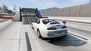 BeamNG.drive - Cars Brake TEST [220 km/h]