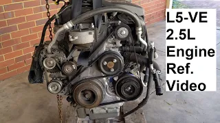 L5-VE 2.5L petrol engine reference video.