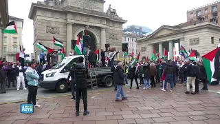 Milano, manifestazione al fianco del popolo curdo e del popolo palestinese