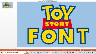 Toy Story Font / Fuente Toy Story