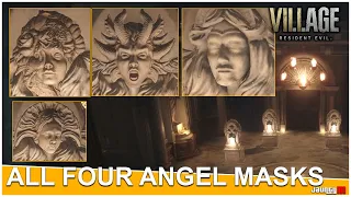 How to Find All Four Angel Masks Castle Dimitriscu - Resident Evil 8 Village
