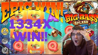 MY BIGGEST WIN EVER ON BIG BASS SPLASH!!! (1334X)