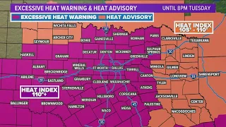 DFW weather: An excessive heat warning is in effect for North Texas