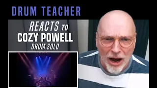 Drum Teacher Reacts to Cozy Powell - Drum Solo