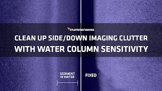 Side and Down Imaging in Dirty Water - Water Column Sensitivity