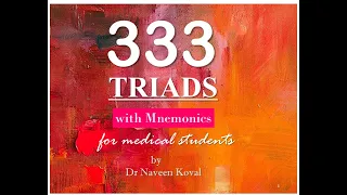 333 TRIADS with MNEMONICS for medical students