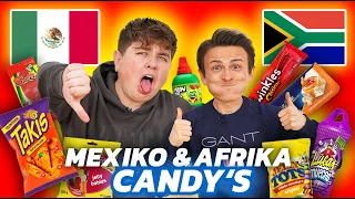 Wir ESSEN mexikanische & afrikanische CANDYs 🍡🍭 mit Smiley