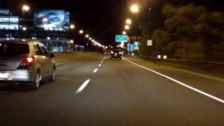 Don Valley Parkway southbound (Night)