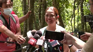 Senator Nancy Binay holds press briefing at Masungi Georeserve