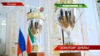 "Золотой" дубль: коллективы из Татарстана оформили чемпионство по хоккею на траве | ТНВ