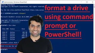 How to format a drive using cmd