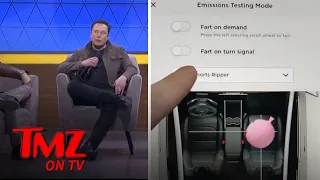 Elon Musk Enjoys the Hell Outta Talking About Tesla's Fart App | TMZ TV