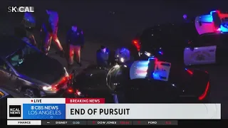 Suspect in custody after nearly two hour pursuit in Compton