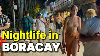 NIGHTLIFE in BORACAY PHILIPPINES | Bars, Restaurants & D’Mall Shopping Mall Tour at Night!