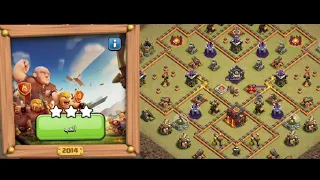 كيف تمسح وتفوز في تحدي (2014) من مرور 10 سنوات التحدي الثالث في كلاش أوف كلانس clash of clans