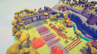 200x SAMURAI SIEGE ENEMY VILLAGE - Totally Accurate Battle Simulator TABS