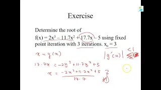 Simple Fixed Point Iteration Example