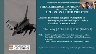 Launch Event: The UK’s Responsibility to Record and Report Civilian Casualties