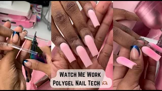 Watch Me Work- Polygel Nail Tech|| Tips and Tricks