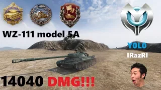 New Chinese Heavy Tank WZ 111 Model 5A - 14K DAMAGE!!! 10 Kills - Last Shell Last Kill!!!