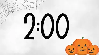 2 Minute Cute Halloween Pumpkin Timer (Spooky Synth Tones at End)