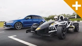 Audi RS6 vs Ariel Atom Drag Race - Carfection +