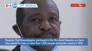 VOA60 World PM update: Paul Rusesabagina, portrayed in the film Hotel Rwanda as a hero, arrested