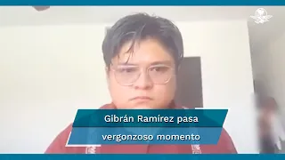 Mujer con poca ropa aparece en transmisión en vivo del morenista Gibrán Ramírez