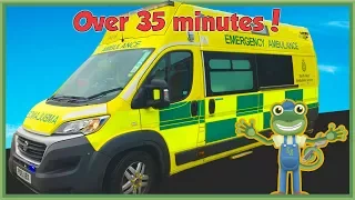 Gecko Meets an Ambulance and More Vehicles For Children | Gecko's Real Vehicles