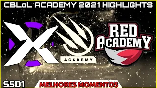 CBLoL Academy 2021 VRX x RED Highlights | CBLoL Academy VRX x RED Melhores Momentos | VRX a x RED a